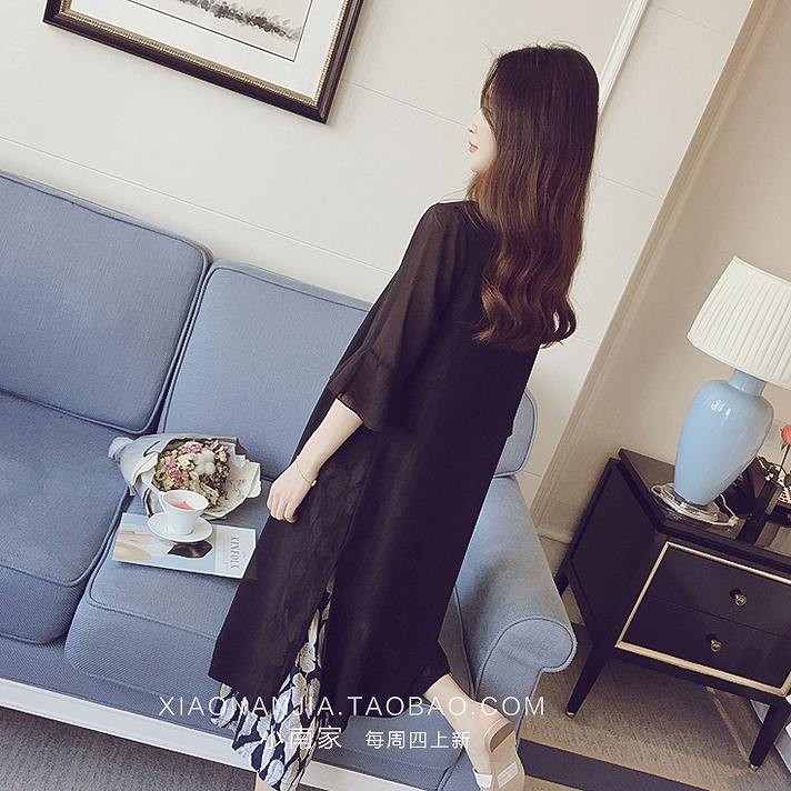 レディース　トップス　ロングカーディガン　コーディガン　シフォン　薄手　7分袖　無地　カジュアル　大きいサイズ　大人可愛い　フェミニン　デート　お出かけ　デイリー　ホワイト　ブラック　ピンク　送料無料