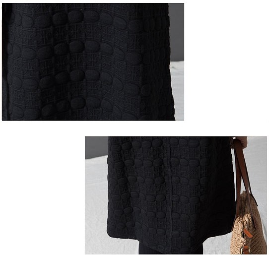 レディース　ワンピース　長袖　ミモレ丈　無地　もこもこ　暖かい　秋冬　キュート　大きいサイズ　シック　フェミニン　オフィス　デート　お出かけ　デイリー　ブラック　グレー　レッド　送料無料