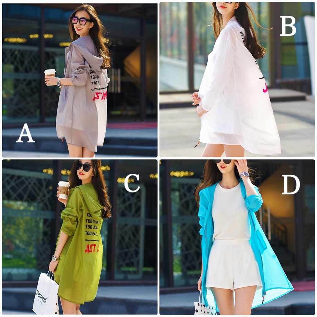 レディース　UVコート　日焼け防止　フード付き　長袖　ロング丈　トップス　アウター　カジュアル　フェミニン　セクシー　きれいめ　エレガント　セクシー　おしゃれ　お出かけ　お呼ばれ　ピンク　ホワイト　グリーン　ブルー　S　M　L　XL　XXL　大きいサイズ　送料無料