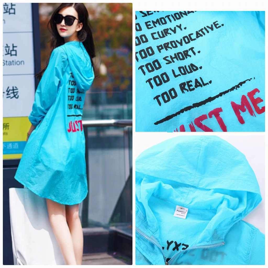 レディース　UVコート　日焼け防止　フード付き　長袖　ロング丈　トップス　アウター　カジュアル　フェミニン　セクシー　きれいめ　エレガント　セクシー　おしゃれ　お出かけ　お呼ばれ　ピンク　ホワイト　グリーン　ブルー　S　M　L　XL　XXL　大きいサイズ　送料無料