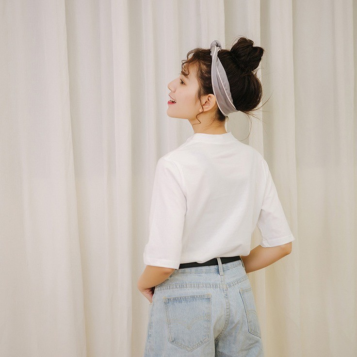 レディース　Tシャツ　半袖　ショートスリーブ　五分袖　トップス　カジュアル　キュート　可愛い　フェミニン　エレガント　セクシー　おしゃれ　お出かけ　お呼ばれ　ブラック　ホワイト　黒　白　S　M　L　XL　サイズ　送料無料