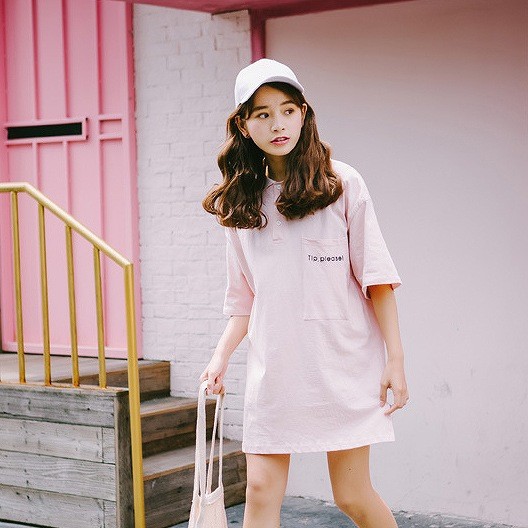 レディース　ミニ丈　ポロシャツ　ワンピース　半袖　カジュアル　キュート　可愛い　フェミニン　セクシー　きれいめ　上品　エレガント　おしゃれ　お出かけ　お呼ばれ　ホワイト　ピンク　白色　フリーサイズ　ワンサイズ　送料無料