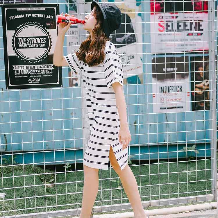レディース　Tシャツ　ワンピース　ボーダー　半袖　クルーネック　スカート　カジュアル　キュート　可愛い　フェミニン　セクシー　きれいめ　上品　エレガント　おしゃれ　お出かけ　お呼ばれ　ホワイト　白色　フリーサイズ　ワンサイズ　送料無料