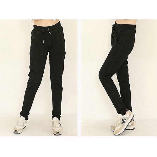 レディース　ボトムス　スウェット　パンツ　ゆったり　コットン　無地　カジュアル　大きいサイズ　シンプル　スポーツ　ヨガ　ジョギング　リラックス　ルームウェア　デイリー　グレー　ブラック　送料無料