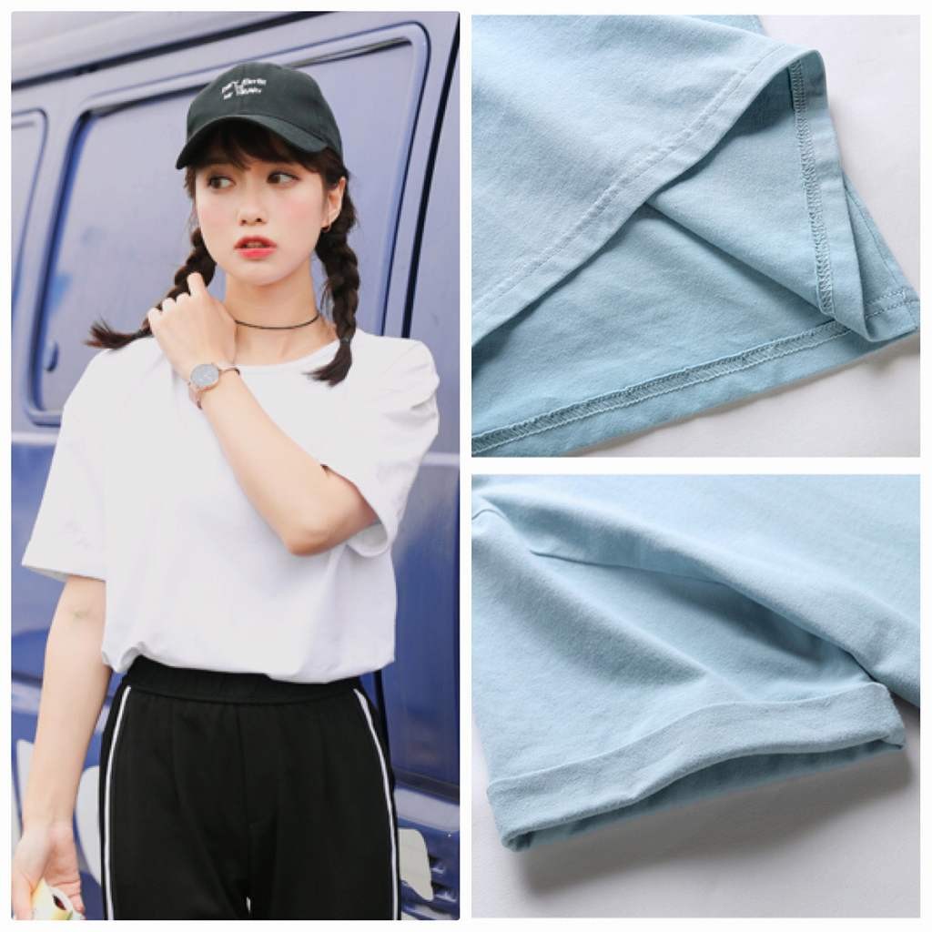 レディース　トップス　Tシャツ　半袖　無地　綿100％　シンプル　ロールアップ　ゆったり　おしゃれ　カジュアル　大人可愛い　フェミニン　デート　お出かけ　普段着　ホワイト　ブラック　黒　パステルカラー　ピンク　ブルー　送料無料