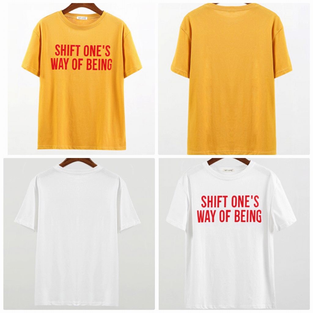 レディース　トップス　Tシャツ　半袖　綿　コットン　シンプル　英字　ロゴ　プリント　ゆったり　おしゃれ　カジュアル　大人可愛い　フェミニン　デート　お出かけ　普段着　ホワイト　白　イエロー　送料無料