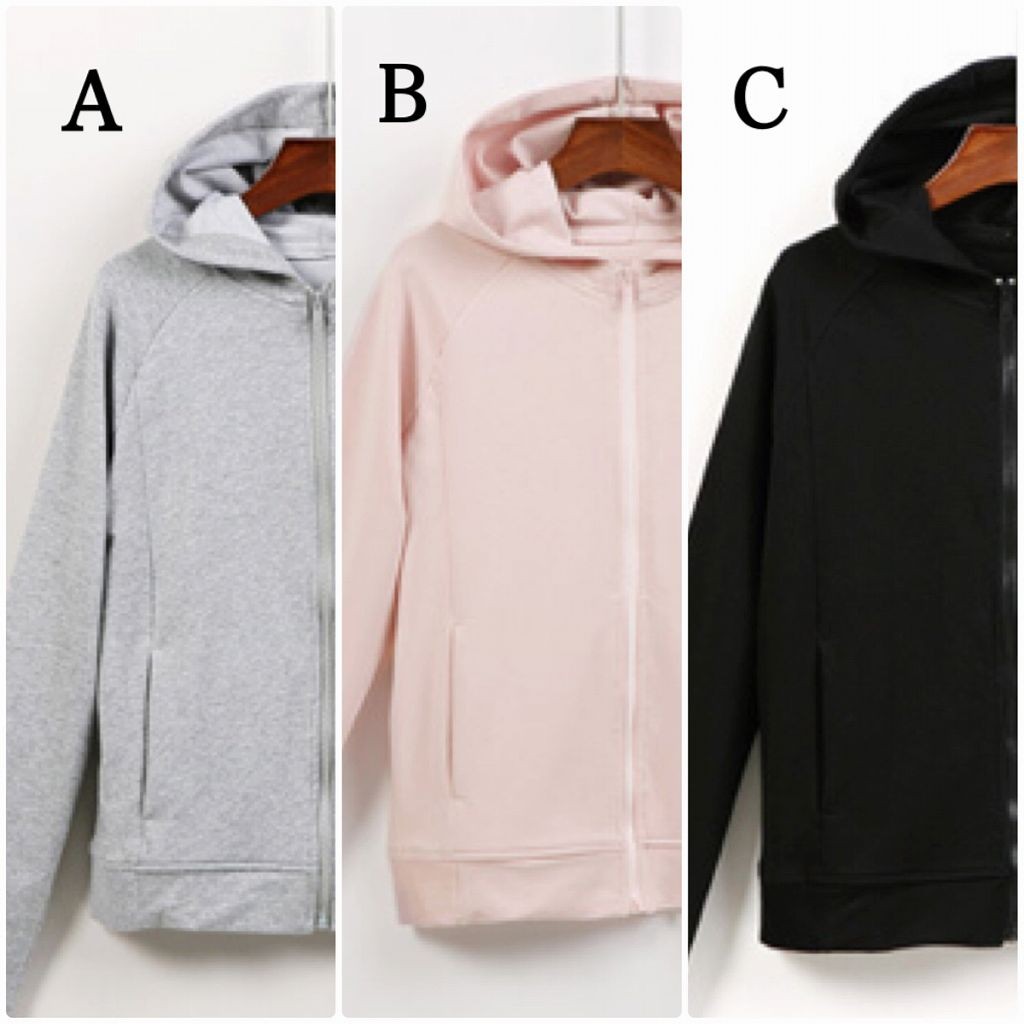 レディース　トップス　アウター　パーカー　長袖　無地　綿　コットン　フルジッパー　シンプル　大きめ　秋　おしゃれ　カジュアル　大人可愛い　フェミニン　デート　お出かけ　普段着　ブラック　黒　グレー　ピンク　送料無料