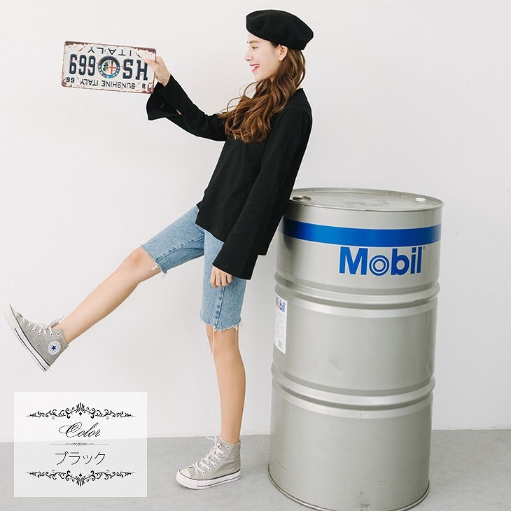 レディース　トップス　Tシャツ　カットソー　ラウンドネック　長袖　無地　超ロングスリーブ　大きいサイズ　カジュアル　大人可愛い　フェミニン　デート　お出かけ　デイリー　ホワイト　ベージュ　ブラック　送料無料