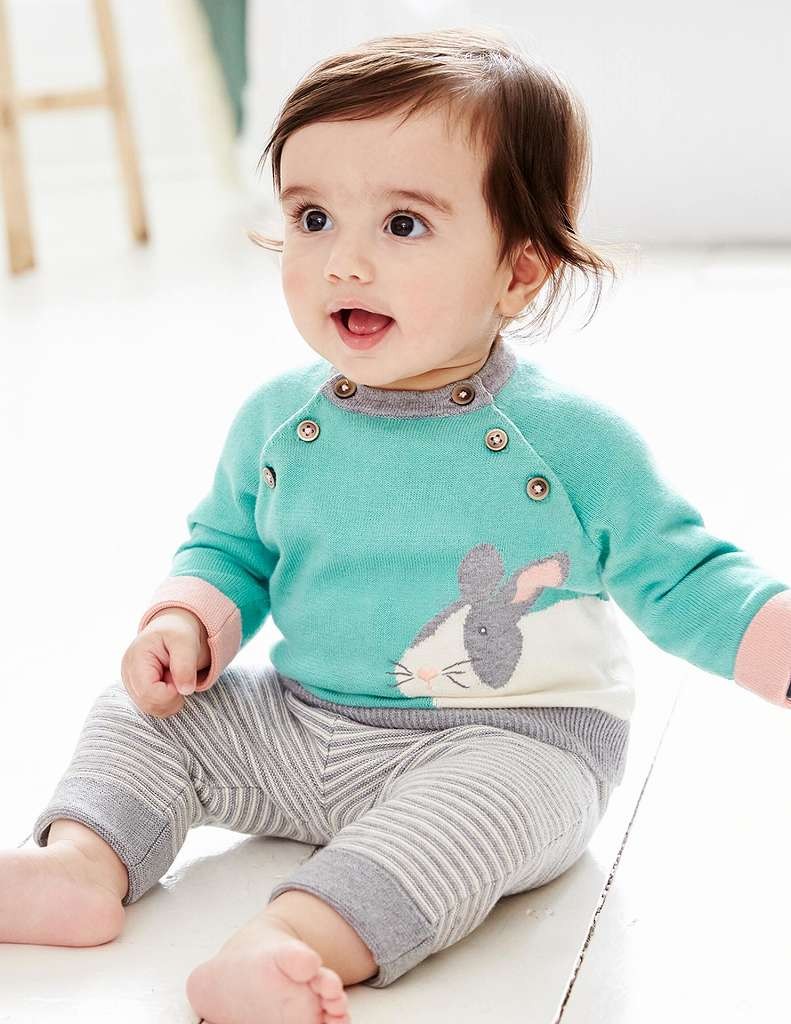 ベビー　キッズ　子供服　パジャマ　長袖トップス　ロングパンツ　ウサギ　かわいい　キュート　男の子　カジュアル　保育園　幼稚園　お着替え　ルームウェア　普段着　デイリー　ブルー　送料無料