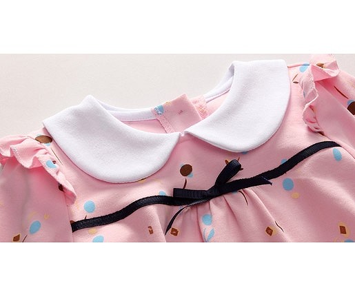 キッズ　ジュニア　子供服　女　女の子　トップス　ブラウス　長袖　襟　リボン　フリル　ピンク　可愛い　送料無料