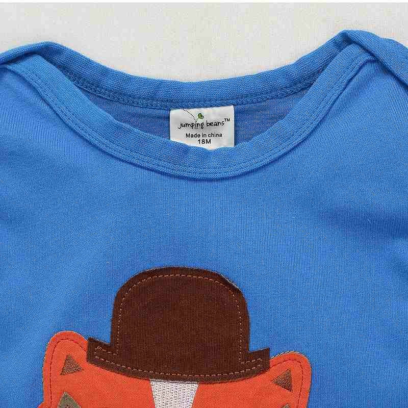 ベビー　キッズ　子供服　パジャマ　上下セット　長袖　Tシャツ　ロングパンツ　きつね　アニマル　キュート　かわいい　男の子　カジュアル　保育園　幼稚園　お着替え　ルームウェア　普段着　デイリー　ブルー　送料無料