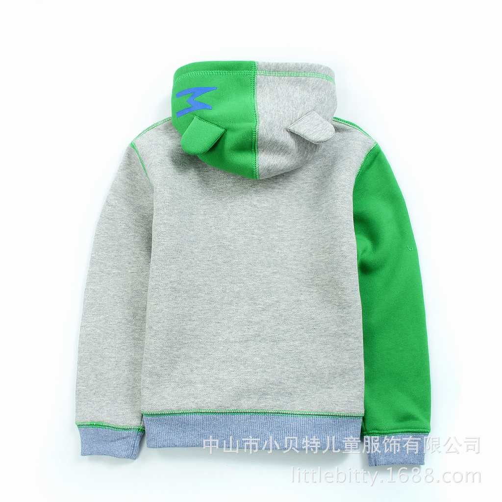 ベビー　キッズ　子供服　アウター　ジップアップ　パーカー　長袖　さる　アニマル　キュート　かわいい　男の子　カジュアル　保育園　幼稚園　お着替え　お出かけ　普段着　デイリー　グリーン　送料無料