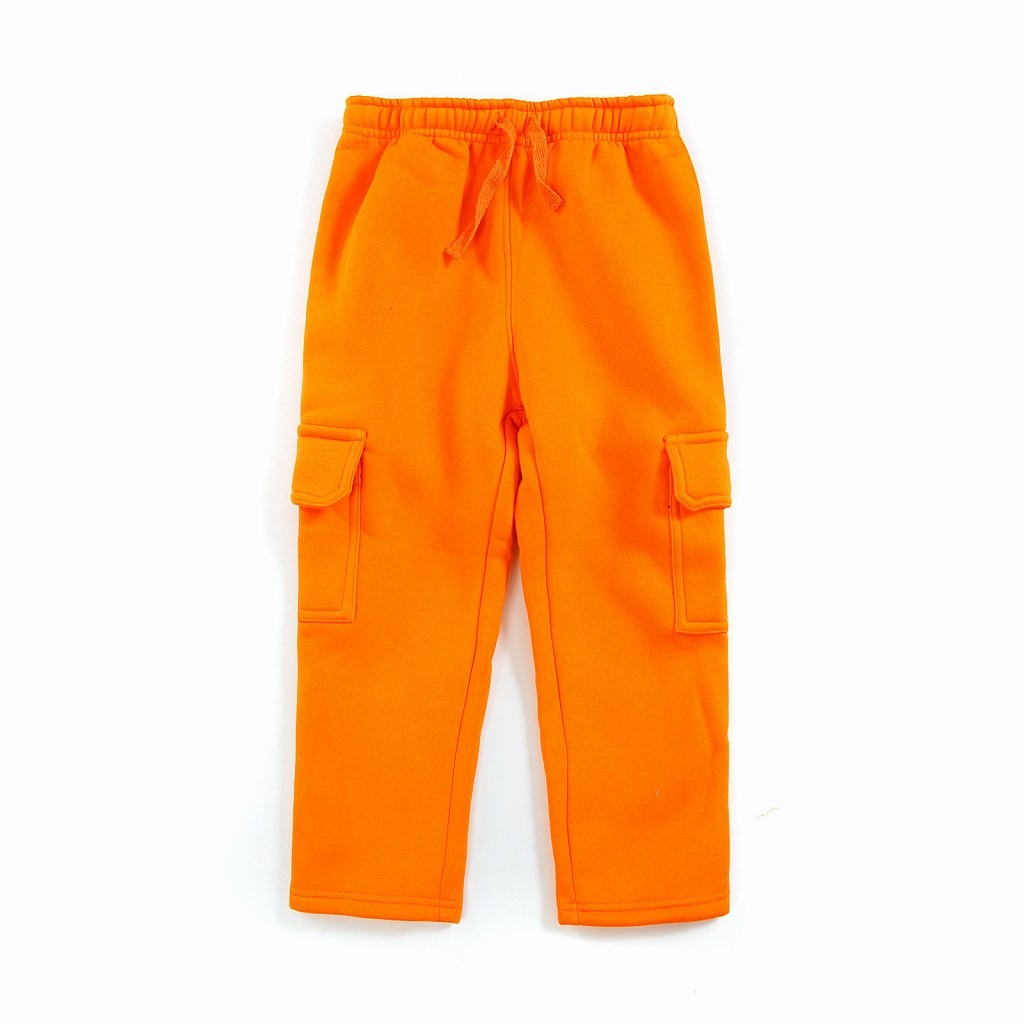 ベビー　キッズ　子供服　セットアップ　上下セット　長袖　Tシャツ　ロングパンツ　アニマル　男の子　女の子　ユニセックス　カジュアル　保育園　幼稚園　お着替え　ルームウェア　普段着　デイリー　オレンジ　送料無料