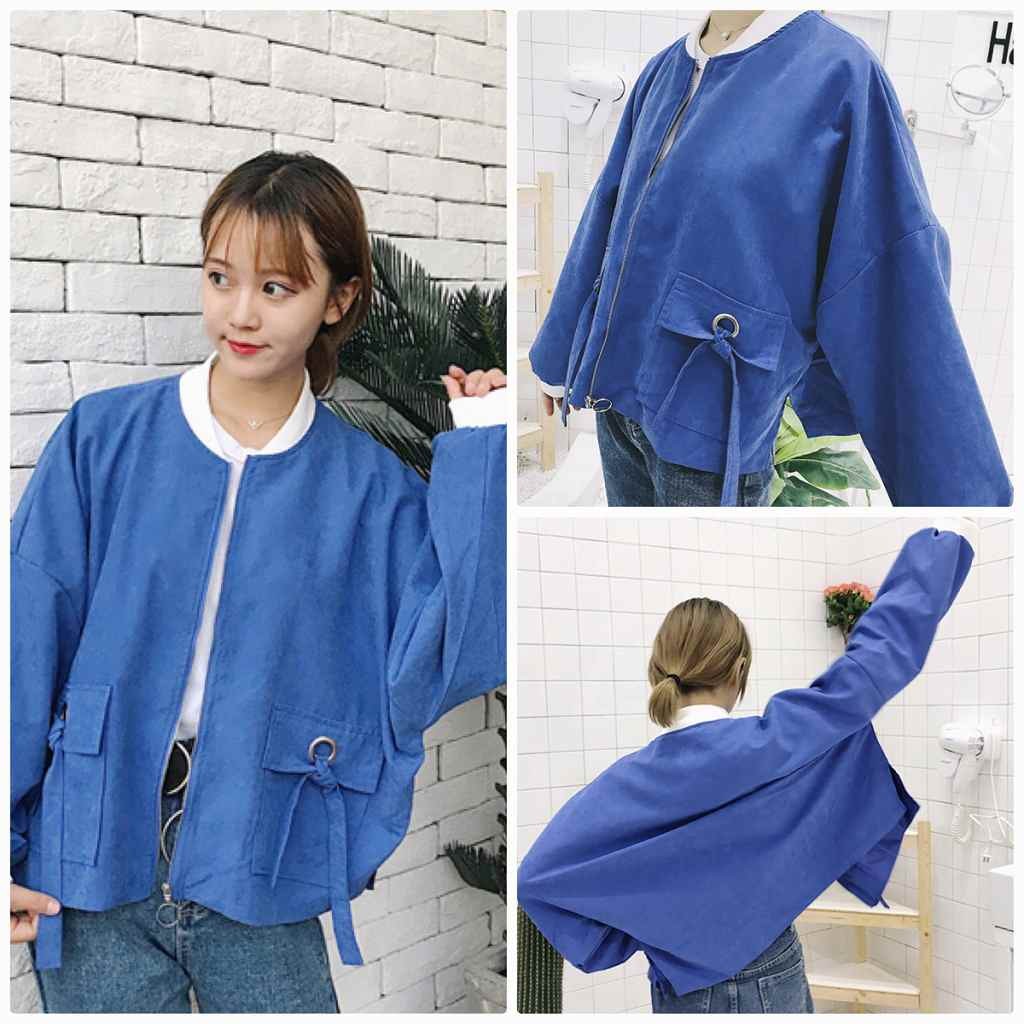 レディース　ブルゾン　ジャケット　MA-1　パフスリーブ　秋　アウター　カジュアル　長袖　キュート　大人　可愛い　フェミニン　おしゃれ　お出かけ　デイリー　ブラウン　ブルー　グリーン　茶色　青　緑　フリーサイズ　ワンサイズ　送料無料