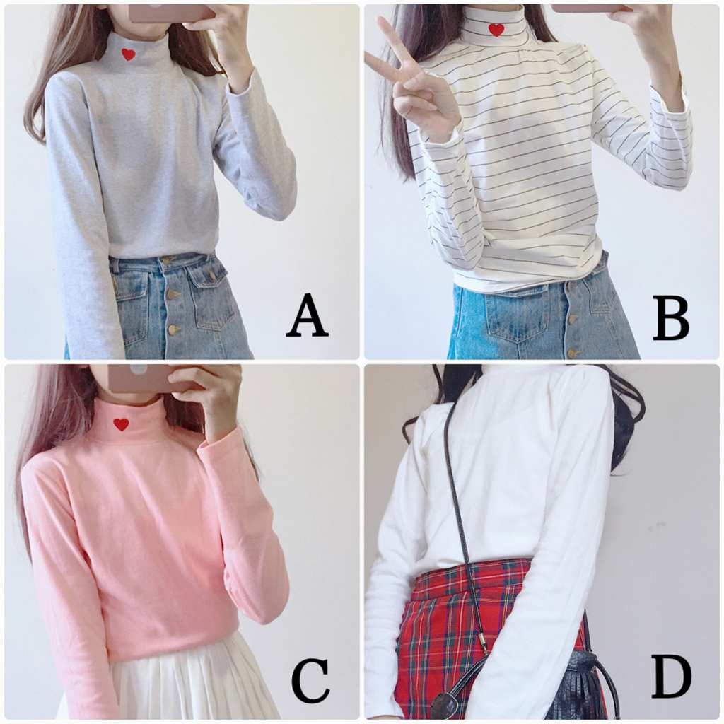 レディース　タートルネック　ハイネック　ロングTシャツ　長袖　トップス　カジュアル　キュート　大人　可愛い　フェミニン　おしゃれ　お出かけ　デイリー　グレー　ホワイト　レッド　ピンク　ブラウン　ネイビー　ブラック　フリーサイズ　ワンサイズ　送料無料