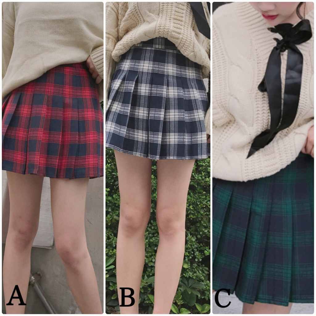 レディース　ミニ丈　ハイウエスト　チェック柄　プリーツスカート　ボトムス　カジュアル　キュート　可愛い　フェミニン　きれいめ　エレガント　セクシー　上品　おしゃれ　お出かけ　お呼ばれ　ネイビー　グリーン　レッド　S　M　L　サイズ　送料無料