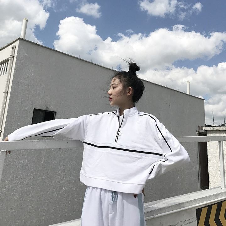 レディース　セットアップ　上下セット　ジャージ　プルオーバー　ロングパンツ　無地　長袖　フリーサイズ　カジュアル　大人可愛い　スポーツ　ジョギング　デイリー　ホワイト　ブルー　ブラック　送料無料