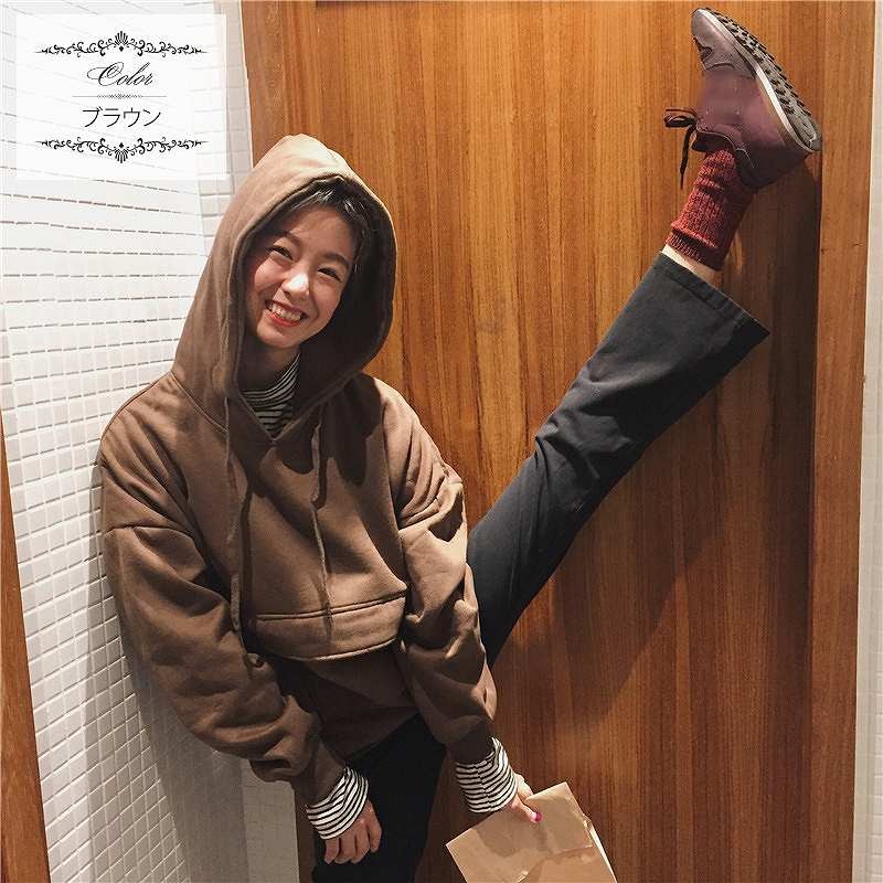 レディース　トップス　パーカー　アウター　長袖　無地　ベルベット　秋　冬　シンプル　ゆったり　ポケット　おしゃれ　カジュアル　大人可愛い　フェミニン　デート　お出かけ　通学　普段着　ベージュ　ホワイト　ブラウン　送料無料