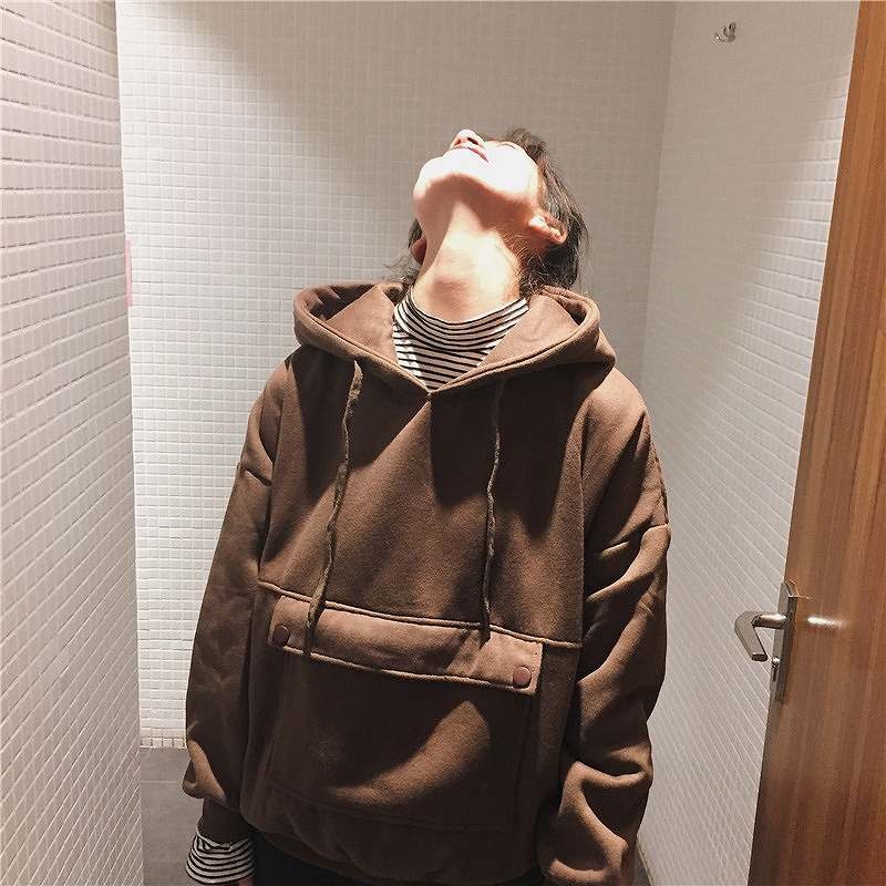 レディース　トップス　パーカー　アウター　長袖　無地　ベルベット　秋　冬　シンプル　ゆったり　ポケット　おしゃれ　カジュアル　大人可愛い　フェミニン　デート　お出かけ　通学　普段着　ベージュ　ホワイト　ブラウン　送料無料