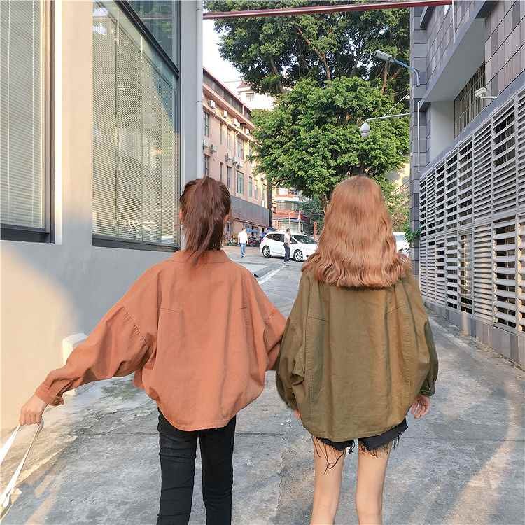 レディース　アウター　ジャケット　長袖　無地　綿　コットン　ショート丈　フィッシュテール　シンプル　ゆったり　おしゃれ　カジュアル　大人可愛い　フェミニン　デート　お出かけ　普段着　カーキ　グリーン　送料無料