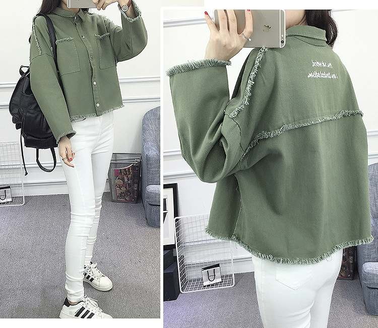 レディース　ライトアウター　ジャケット　切りっぱなし　長袖　無地　カジュアル　大人可愛い　ストリート　フェミニン　デート　お出かけ　デイリー　ホワイト　ピンク　グリーン　送料無料