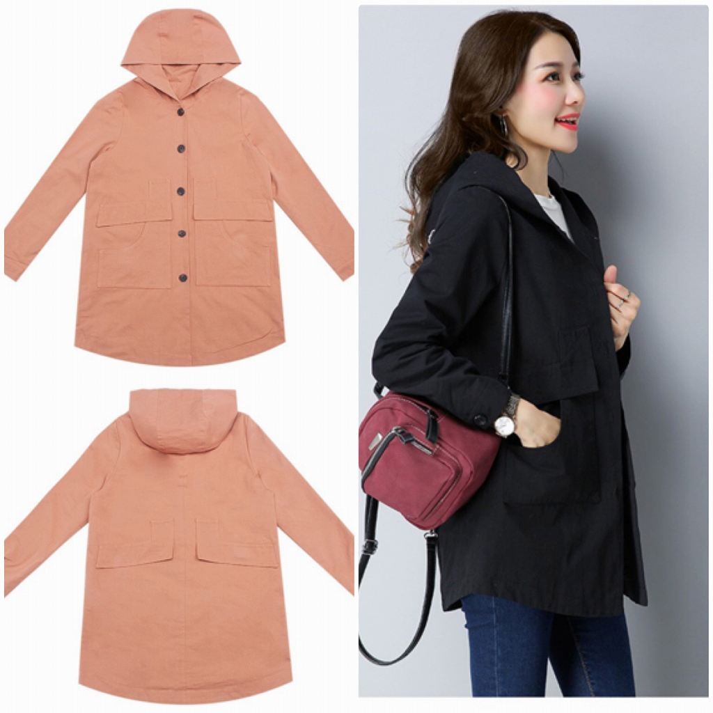 レディース　フード付き　ジャケット　コート　秋　冬　アウター　カジュアル　長袖　キュート　大人　可愛い　フェミニン　おしゃれ　お出かけ　デイリー　オリーブ　ブラック　Ｍ　Ｌ　XL　2XL　大きいサイズ　送料無料