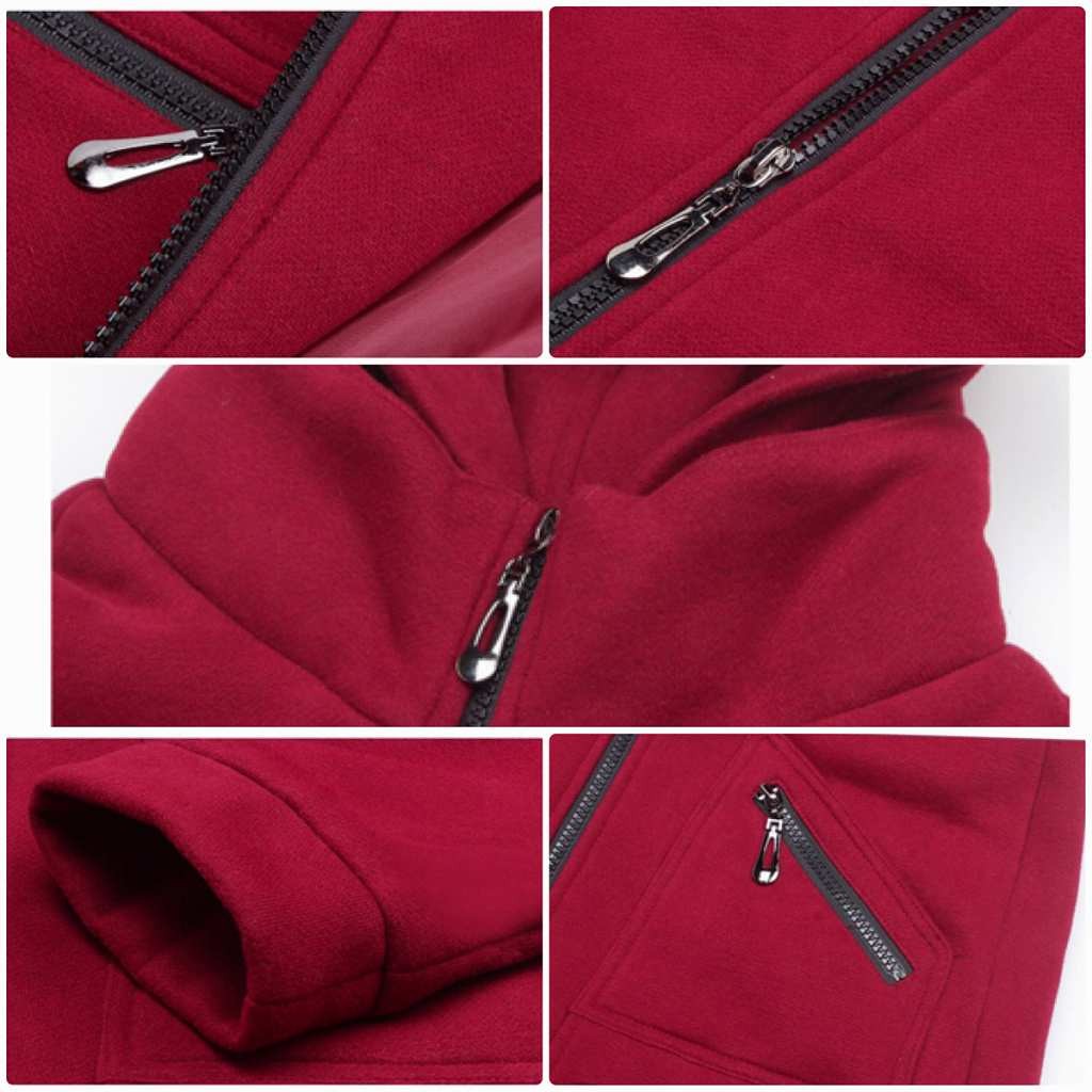 レディース　フード付き　ジャケット　コート　ジッパー　秋　冬　アウター　カジュアル　長袖　キュート　大人　可愛い　フェミニン　おしゃれ　お出かけ　デイリー　オリーブ　オレンジ　ワインレッド　ブラック　グレー　Ｍ　Ｌ　XL　2XL　大きいサイズ　送料無料