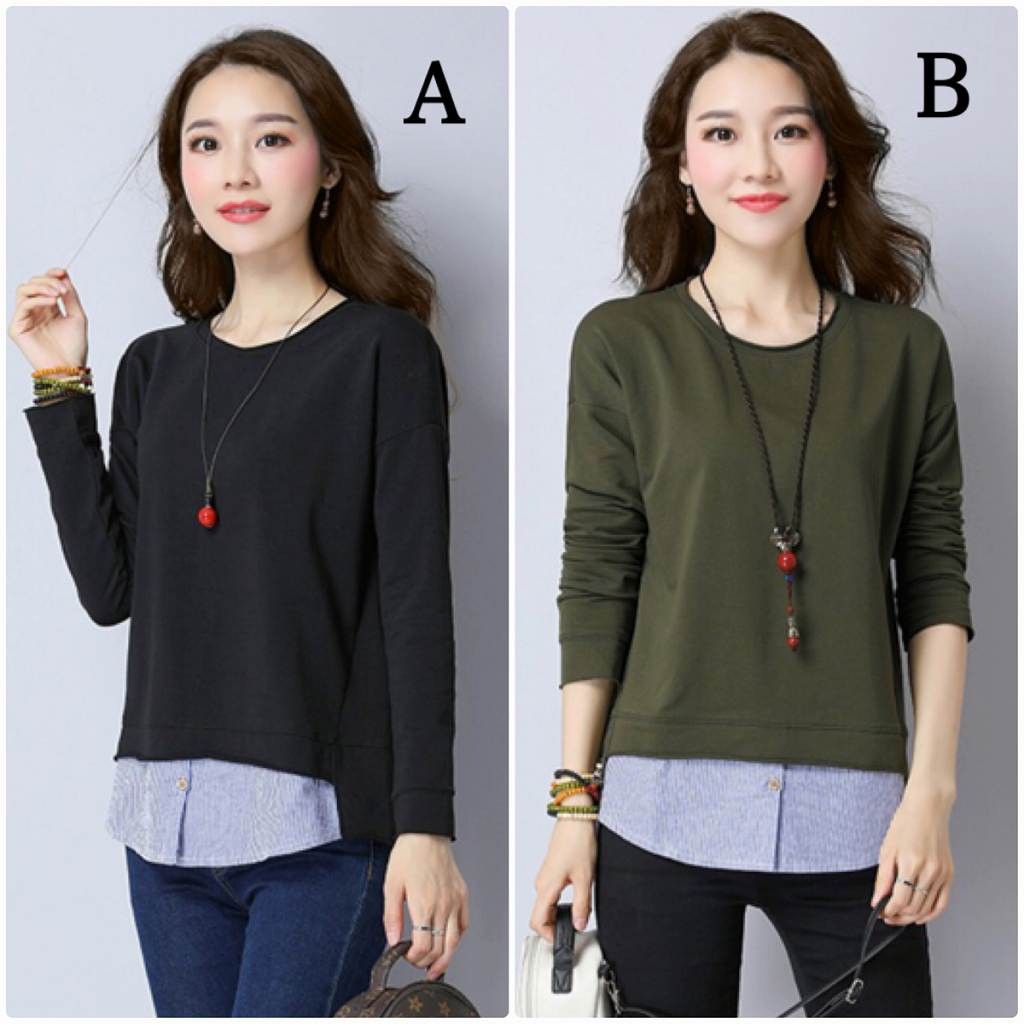 レディース　ラウンドネック　ロングTシャツ　ロンT　長袖　トップス　カジュアル　キュート　大人　可愛い　フェミニン　セクシー　おしゃれ　お出かけ　デイリー　グリーン　ブラック　Ｍ　Ｌ　XL　2XL　大きいサイズ　送料無料