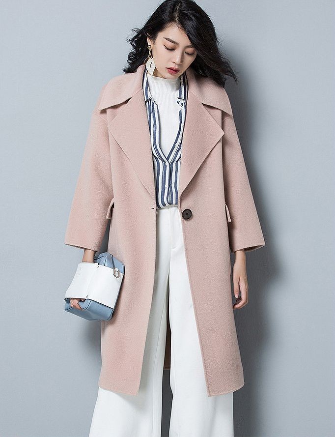 レディース　アウター　ウール　チェスターコート　ミディ丈　ゆったり　無地　長袖　カジュアル　大人可愛い　フェミニン　オフィス　OL　通勤　防寒　秋冬　デート　お出かけ　デイリー　レッド　オリーブ　ブラウン　オフホワイト　送料無料