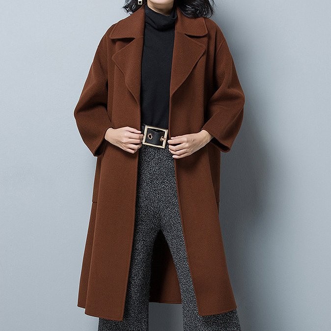 レディース　アウター　ウール　チェスターコート　ミディ丈　ゆったり　無地　長袖　カジュアル　大人可愛い　フェミニン　オフィス　OL　通勤　防寒　秋冬　デート　お出かけ　デイリー　オフホワイト　ブラウン　オリーブ　送料無料