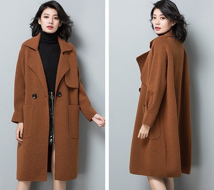 レディース　アウター　ニット　コーディガン　ロング　カーディガン　ゆったり　無地　長袖　フリーサイズ　カジュアル　大人可愛い　フェミニン　オフィス　OL　通勤　秋冬　デート　お出かけ　デイリー　グレー　ブラウン　送料無料