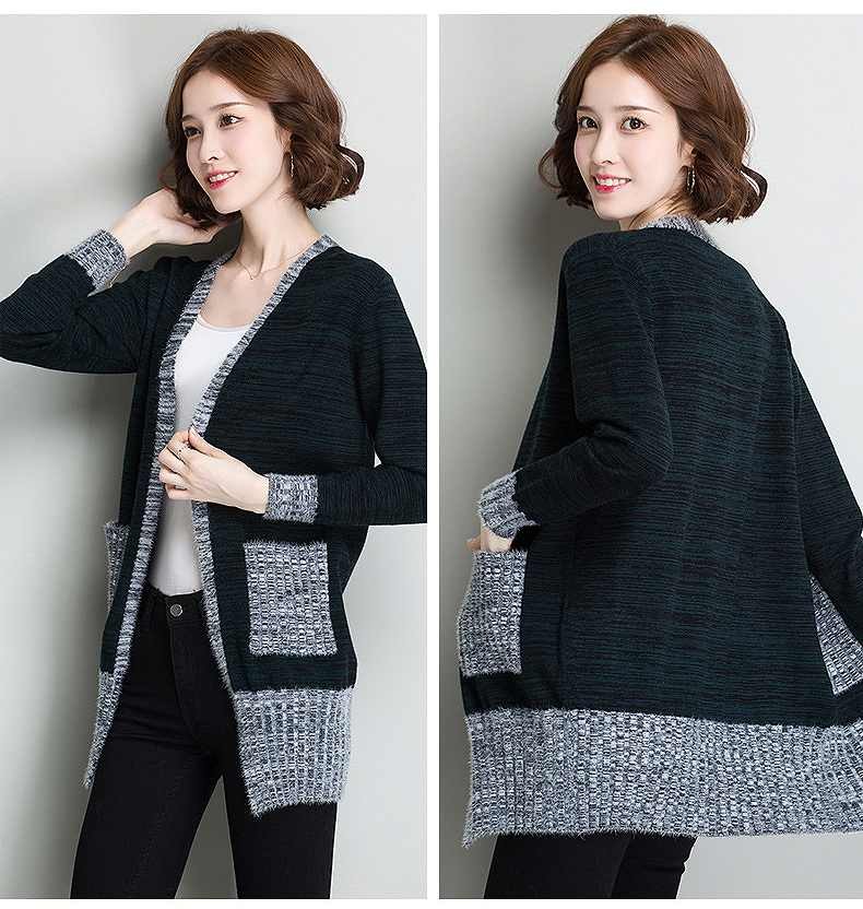 レディース　アウター　ニット　カーディガン　ロング　ゆったり　無地　長袖　カジュアル　大人可愛い　フェミニン　オフィス　OL　通勤　秋冬　デート　お出かけ　デイリー　ブラック　ブルー　ワインレッド　グレー　送料無料
