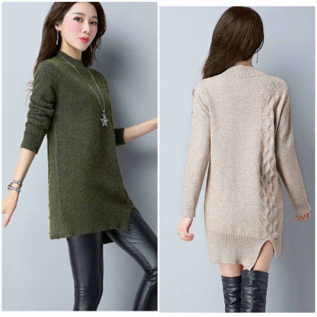 レディース　ニット　セーター　シングルネック　長袖　秋　冬　トップス　カジュアル　キュート　大人　可愛い　フェミニン　おしゃれ　お出かけ　デイリー　パープル　ベージュ　オリーブ　ブラック　ネイビー　黒　紺色　フリーサイズ　ワンサイズ　送料無料