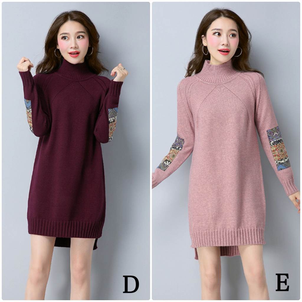 レディース　ニットワンピ　セーター　ワンピース　シングルネック　ミニ丈　スカート　カジュアル　キュート　可愛い　フェミニン　セクシー　きれいめ　上品　エレガント　おしゃれ　お出かけ　デイリー　お呼ばれ　オリーブ　パープル　ベージュ　フリーサイズ　送料無料