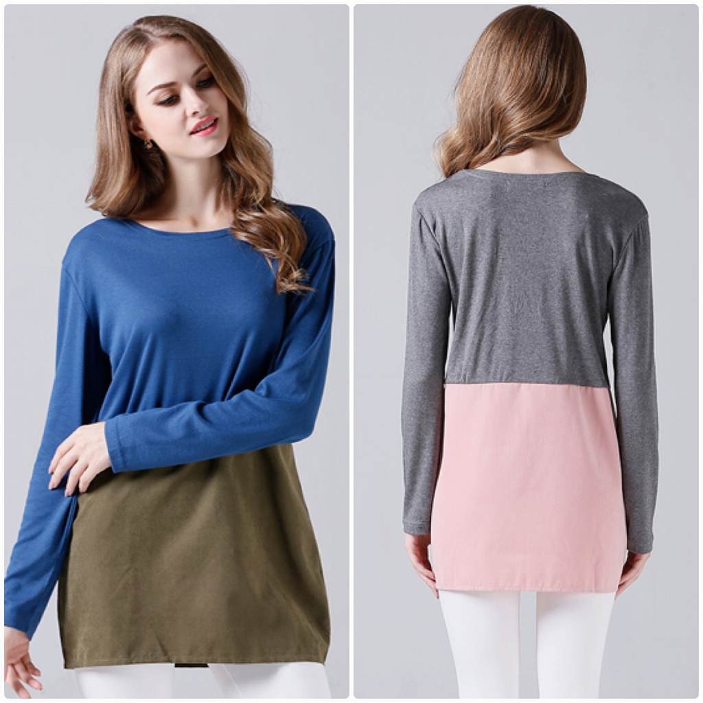 レディース　ロングTシャツ　ロンT　ラウンドネック　長袖　ロングスリーブ　トップス　カジュアル　キュート　大人　可愛い　フェミニン　セクシー　おしゃれ　お出かけ　デイリー　ネイビー　　グレー　M　L　XL　サイズ　送料無料