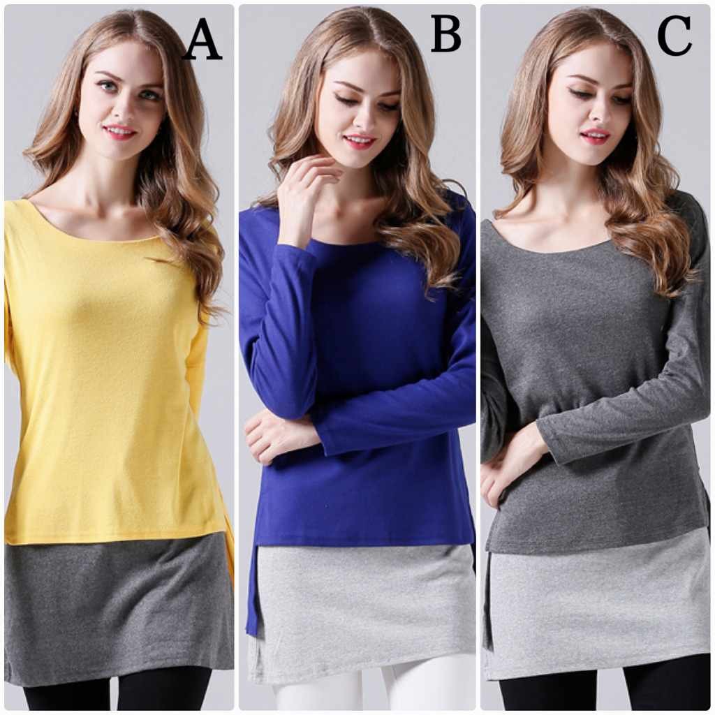 レディース　ロングTシャツ　ロンT　ラウンドネック　長袖　ロングスリーブ　トップス　カジュアル　キュート　大人　可愛い　フェミニン　セクシー　おしゃれ　お出かけ　デイリー　ネイビー　　グレー　イエロー　S　M　L　XL　2XL　3XL　大きいサイズ　送料無料