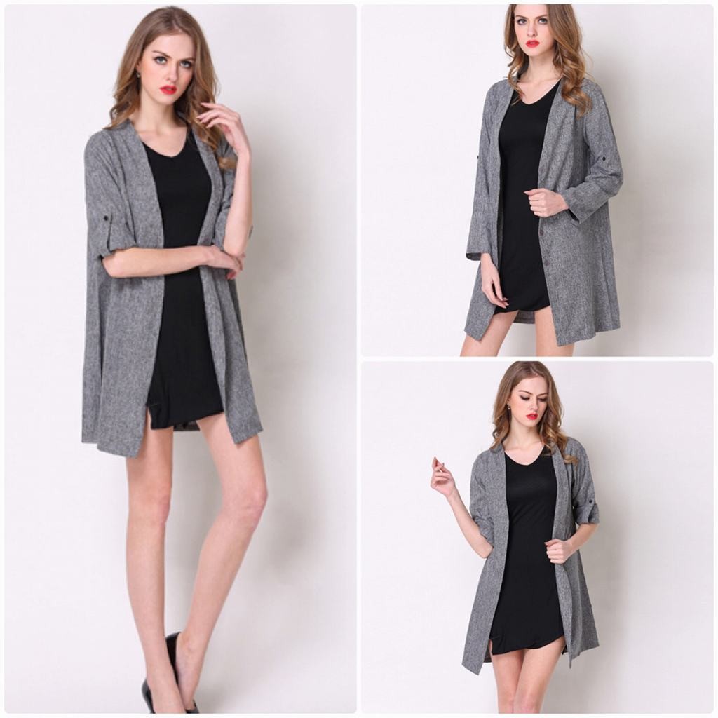 レディース　コート　シングルブレスト　ジャケット　秋　冬　アウター　カジュアル　長袖　キュート　大人　可愛い　フェミニン　きれいめ　エレガント　おしゃれ　お出かけ　お呼ばれ　デイリー　グレー　灰色　XL　2XL　3XL　4XL　5XL　大きいサイズ　送料無料