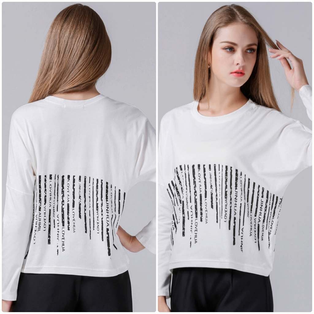 レディース　ロングTシャツ　ロンT　ラウンドネック　長袖　ロングスリーブ　トップス　カジュアル　キュート　大人　可愛い　フェミニン　セクシー　おしゃれ　お出かけ　デイリー　ホワイト　白　M　L　XL　2XL　大きいサイズ　送料無料