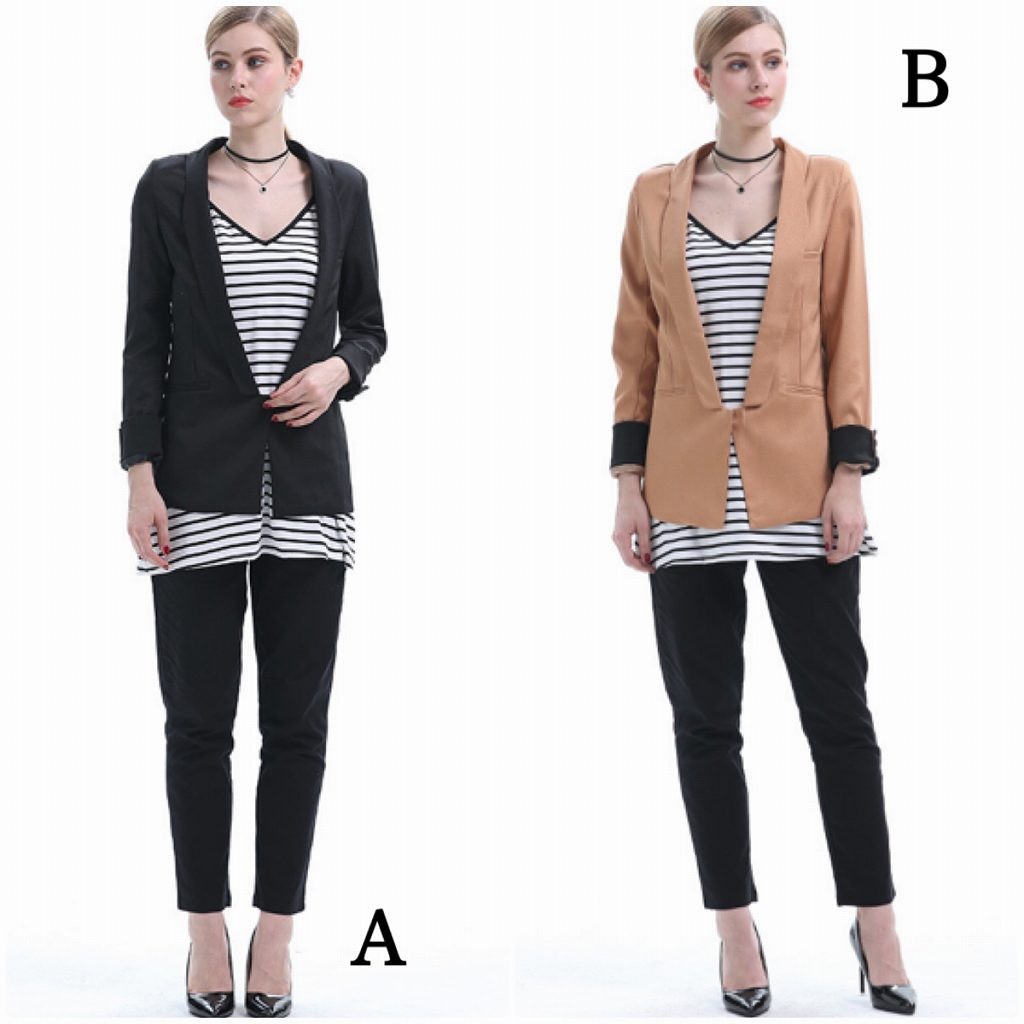 レディース　テーラードジャケット　ブレザー　スーツ　秋　冬　アウター　カジュアル　長袖　キュート　大人　可愛い　フェミニン　きれいめ　エレガント　おしゃれ　お出かけ　お呼ばれ　デイリー　ブラック　カーキ　S　M　L　XL　サイズ　送料無料