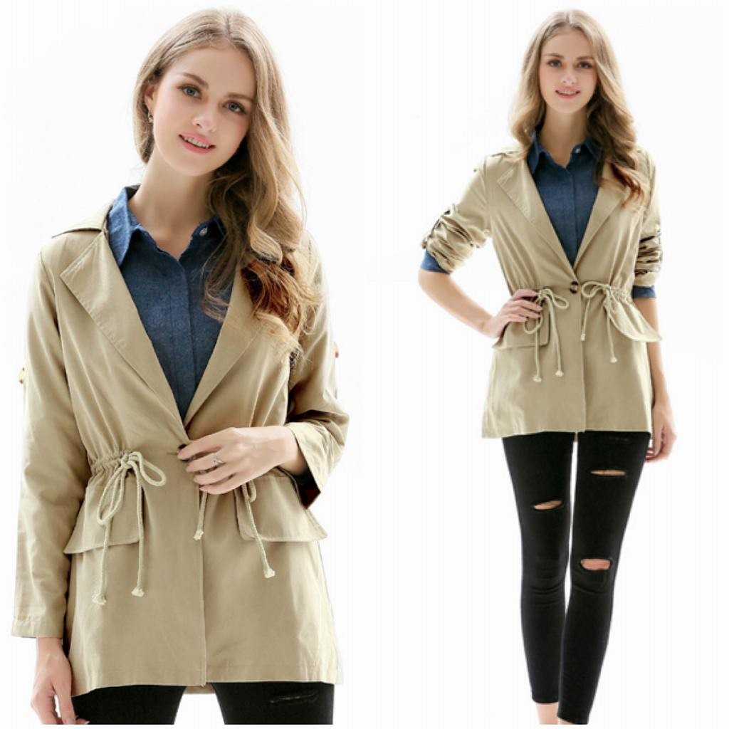 レディース　ジャケット　スーツ　コート　秋　冬　アウター　カジュアル　長袖　キュート　大人　可愛い　フェミニン　きれいめ　エレガント　おしゃれ　お出かけ　お呼ばれ　デイリー　カーキ　ベージュ　M　L　XL　2XL　大きいサイズ　送料無料