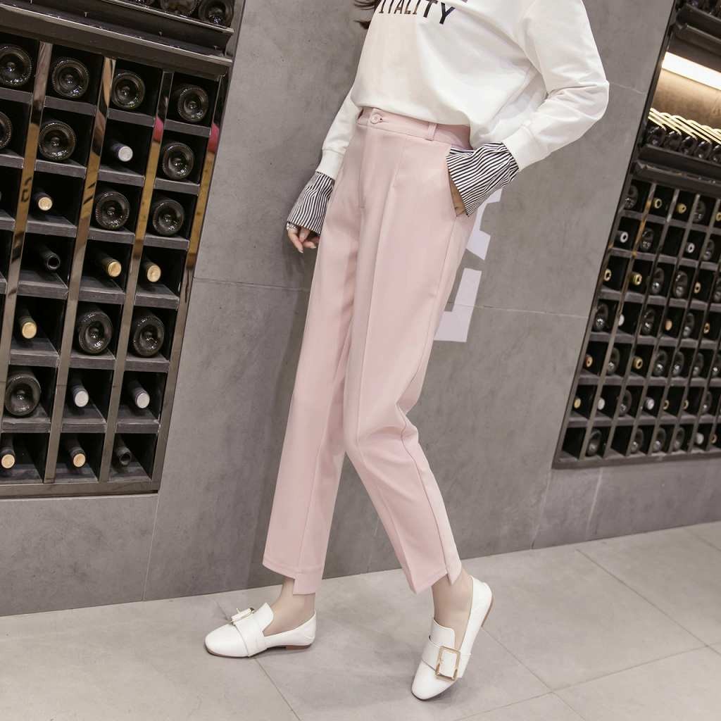 レディース　ボトムス　パンツ　カラーパンツ　秋　冬　無地　サブリナパンツ　ウエストゴム　大きいサイズ　カジュアル　可愛い　フェミニン　デート　通勤　おでかけ　普段着　ピンク　オレンジ　ブラック　送料無料