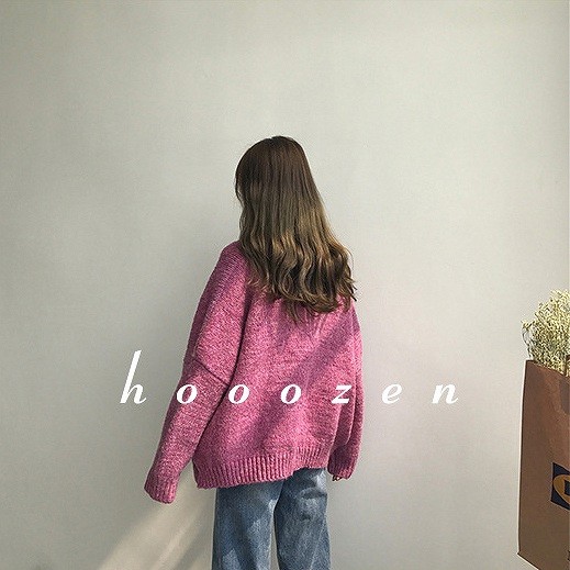 レディース　トップス　ニット　セーター　長袖　無地　ウール　厚手　シンプル　ゆったり　おしゃれ　カジュアル　大人可愛い　フェミニン　デート　お出かけ　通勤　普段着　ホワイト　ローズ　ブルー　イエロー　オレンジ　送料無料