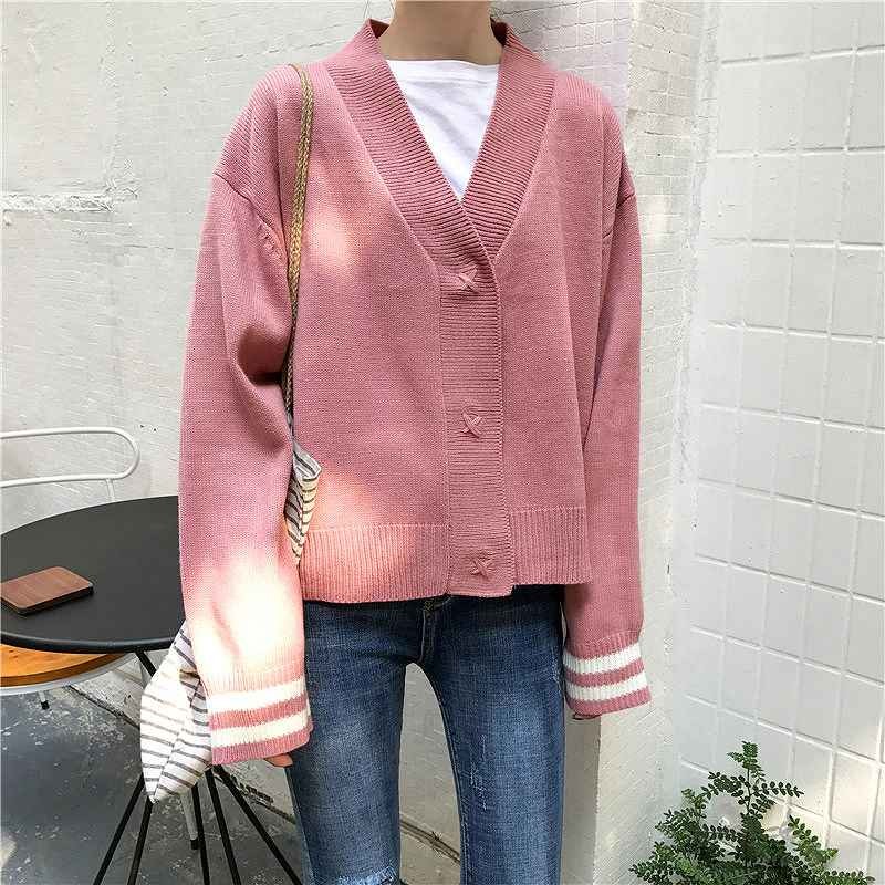 レディース　トップス　ニット　カーディガン　長袖　Vネック　ゆったり　無地　フリーサイズ　カジュアル　大人可愛い　フェミニン　キュート　オフィス　OL　学生　デート　お出かけ　デイリー　ホワイト　ピンク　ネイビー　送料無料