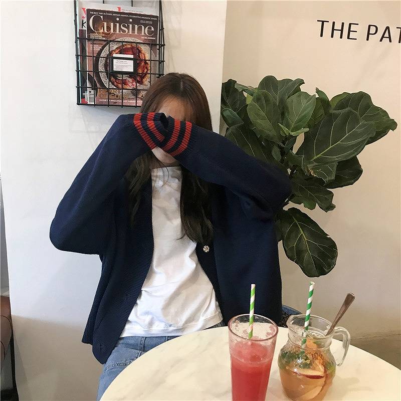 レディース　トップス　ニット　カーディガン　長袖　Vネック　ゆったり　無地　フリーサイズ　カジュアル　大人可愛い　フェミニン　キュート　オフィス　OL　学生　デート　お出かけ　デイリー　ホワイト　ピンク　ネイビー　送料無料