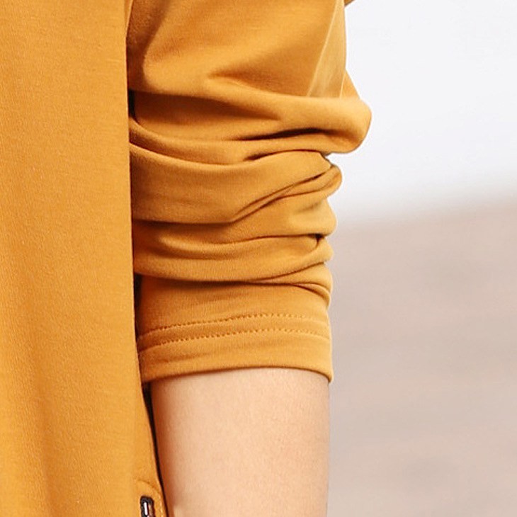 レディース　トップス　カットソー　長袖　七分丈　カジュアル　クール　ホワイト　白　レッド　赤　カーキ　ブラック　黒　送料無料