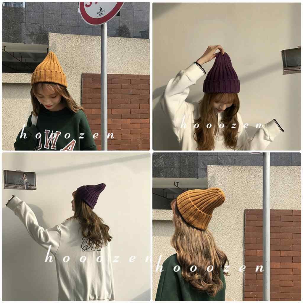 レディース　ニット帽　折り返し　ワッチキャップ　ビーニー　帽子　カジュアル　キュート　大人　可愛い　フェミニン　おしゃれ　お出かけ　デイリー　レッド　ブラウン　グリーン　ブラック　パープル　ホワイト　カーキ　グレー　フリーサイズ　ワンサイズ　送料無料