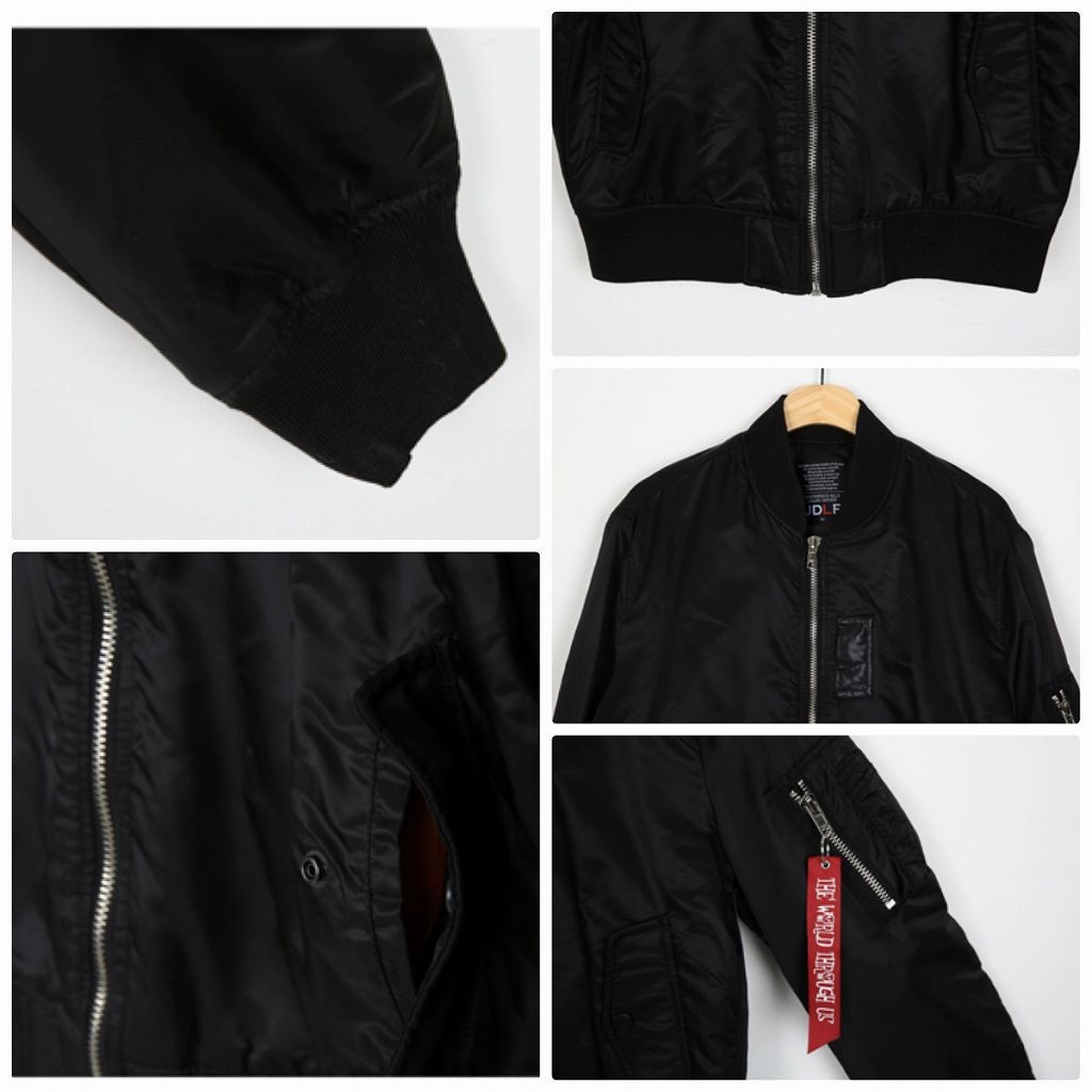 レディース　MA-1　フライトジャケット　ミリタリー　ジッパー　コート　アウター　カジュアル　フェミニン　セクシー　きれいめ　エレガント　セクシー　おしゃれ　お出かけ　お呼ばれ　ブラック　オリーブ　黒　S　M　L　XL　サイズ　送料無料