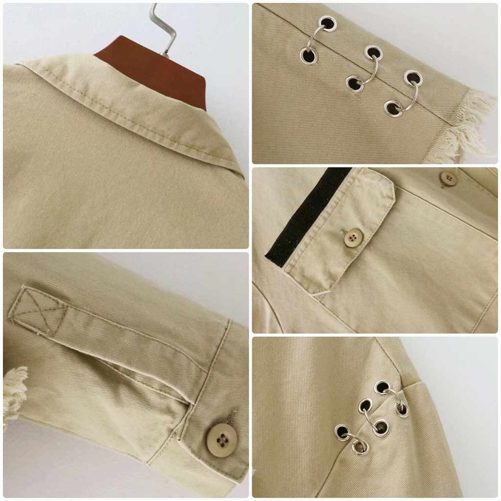 レディース　シャツジャケット　ワッペン　刺繍　秋　冬　アウター　長袖　ロングスリーブ　トップス　カジュアル　キュート　大人　可愛い　フェミニン　セクシー　おしゃれ　お出かけ　デイリー　オリーブ　カーキ　S　M　L　サイズ　送料無料