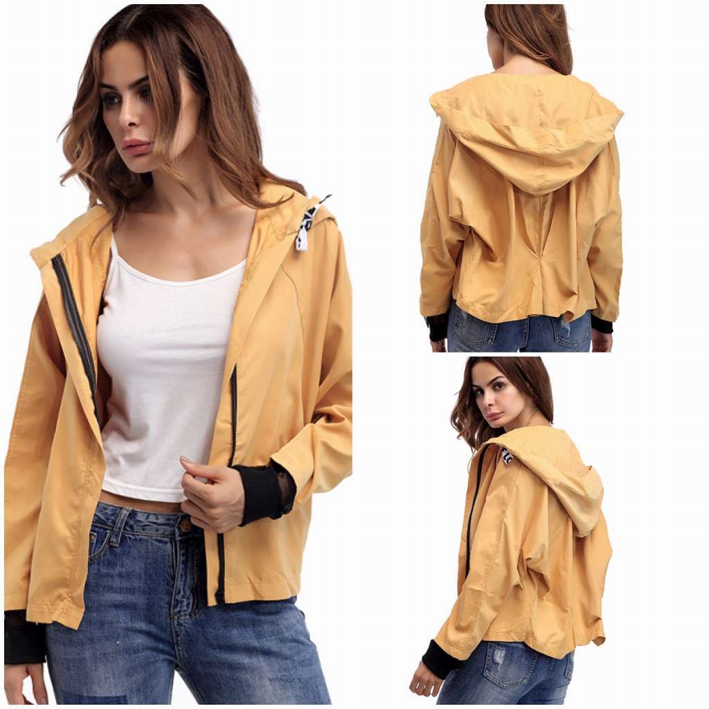 レディース　ジャケット　ブルゾン　フード付き　秋　冬　アウター　カジュアル　長袖　キュート　大人　可愛い　フェミニン　きれいめ　エレガント　おしゃれ　お出かけ　お呼ばれ　デイリー　イエロー　グリーン　S　M　L　サイズ　送料無料