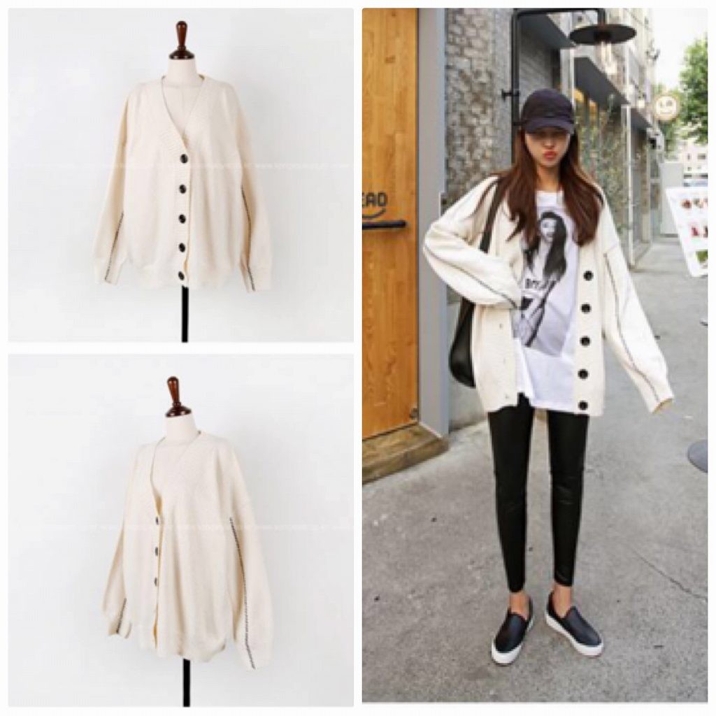 レディース　ニット　カーディガン　セーター　Vネック　長袖　ロングスリーブ　秋　冬　トップス　カジュアル　キュート　大人　可愛い　フェミニン　セクシー　おしゃれ　お出かけ　デイリー　ホワイト　白　フリーサイズ　ワンサイズ　送料無料